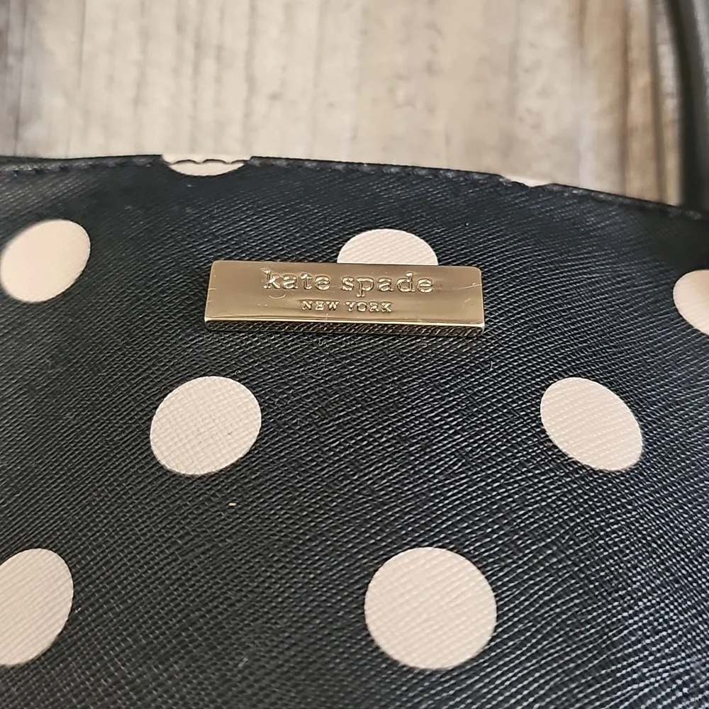 Kate Spade Rachelle Black and White Polka Dot  Satchel Women's Bag